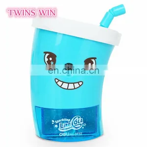 Fashion Customized Logo Novelty Pencil Sharpeners Plastic Cup Shapes Mini Knife Sharpener Stationery Wholesale From China thumbnail-5