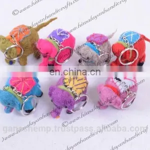 Felt Elephant Key Ring FKR-411 thumbnail-1