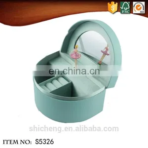 Fabric Rectangle Popular Ballerina Dancer Jewelry Music Box thumbnail-5