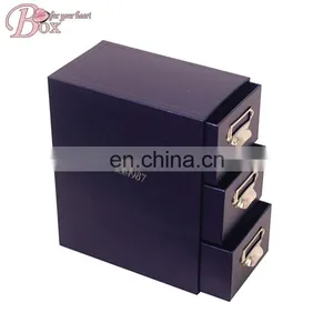 Navy Blue Custom Logo Drawer CD Box Clothes Storage Box thumbnail-1