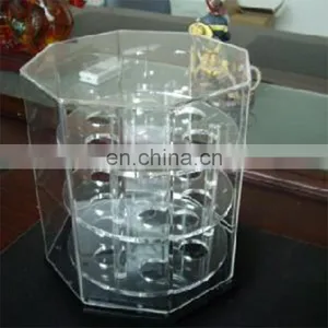 Round Clear Plexiglass Pmma Acrylic Golf Ball Case thumbnail-3