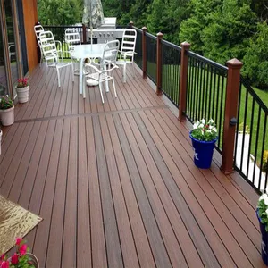 Durable Waterproof Wood Plastic Composite WPC Decking Board thumbnail-2