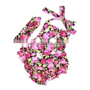 Wholesale Girl Floral Clothes Baby Kid Romper thumbnail-1
