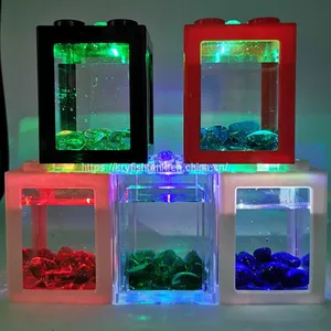 Mini Fashionable Acrylic GoldFish Tank/Aquarium Supplier In China thumbnail-2