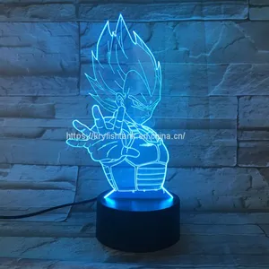 Cute Heart Bear 3D LED Illusion Night Light Table Desk Lamps,3 Color Changing Lights With USB Charger for Kids Gifts thumbnail-5