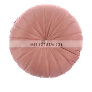 Wholesale Comfortable Fashion Micro Mink Circle Chair Cushions With Button for Living Room thumbnail-1