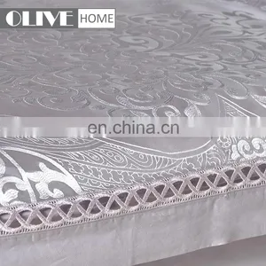 Made In China Home Textile New Luxury Pure Cotton 4 PCS Quilt Set Bed Sheet Cover Sets Jacquard Comforter Lace Bedding Set thumbnail-2