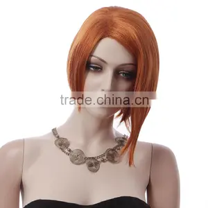 Short Straight Japan's Hair Woman Wig Full Cap Synthetic Wig 2202 thumbnail-2