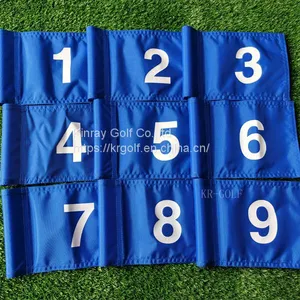 Numbered Tube Style Practice Green Flags (6