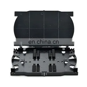 FTTx 12 24 Core Fiber Splice Cassette Module Splice Tray Abs Plastic 12 24 Core Ftth Optical Splice Tray for Juncation Box thumbnail-2