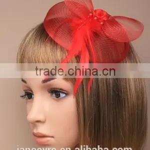 100% Sinamay Fabric Fascinator Hat For Wedding/Party/Chuch thumbnail-3