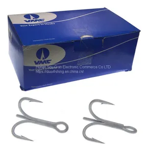 DUUV 100pcs/box VMC Hooks Triple Strengthened Fishhook Saltwater Treble Fishing Hooks thumbnail-1