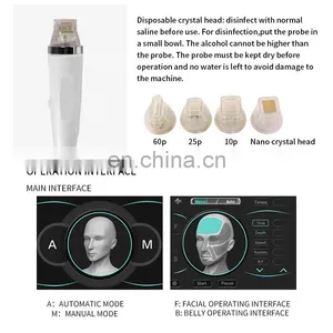 Gold RF Fractional Microneedle Machine Wrinkle Stretch Mark Removal Instrument Skin Tightening Whitening Beauty Device thumbnail-4