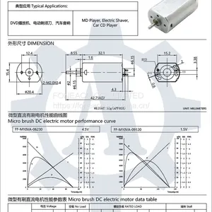 FF-180 20.4 mm Diameter Micro Brush dc Electric Motor thumbnail-2