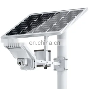 Floodlight 5MP HD Security IP Camera 3G 4G SIM Card Outdoor PTZ CCTV Surveillance Cam 40W 20A Battery Solar Panel CamHi thumbnail-1