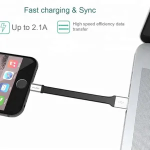 Mini Portable Mfi Certified 8pin Keychain USB Cable Fast Charging 15cm Data Charger for IPhone 7/8/X thumbnail-4