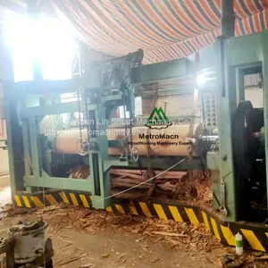 8FT Woodworking Mechanical Plywood Veneer Spindle Peeling Machine thumbnail-1