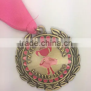 Little Miss International Princess Royal Gift Medal Gold Medal Sport Medal Ribbon thumbnail-1