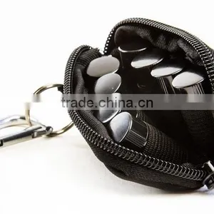 Black Neooprene Soft Essential Oil Key Chain Case,essential Oil Keyring Case, Keychain Essential Oil Holder thumbnail-4