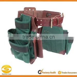 Premium Kids Leather Tool Belt / Tool Pouch,Carpenter Tool Belt thumbnail-1