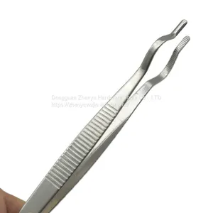 Stainless Steel Tweezers Chemical Experiment Equipment Thickened Tube Tweezers Round Head Crucible Pliers High-Temp Resistant Teaching Instruments thumbnail-1