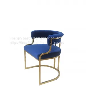 XC269 Nice S Shape Handle Stainless Steel Dining Chair Home Furniture thumbnail-4