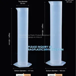 25ml 100ml 250ml 500ml Plastic Liquid Measurement Graduated Measuring Cylinder, Wholesale Laboratory Transparent PP Plastic Graduated Measuring Cylinder thumbnail-5