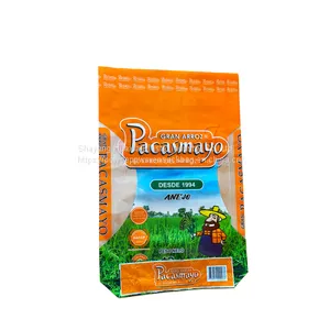 Eco-Friendly 20kg 25kg Kraft Paper Packaging Bags Printed Multiwall Paper Sacks For Particle Granule thumbnail-3