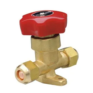 Refrigeration Flare Type Hand Valve, Brass Valve, Air Conditioning Valve thumbnail-1