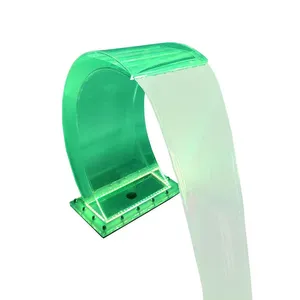 Pool Accessories Colorful Transparent Acrylic Led Water Cascade Blade Swimming Pool Waterfall thumbnail-3