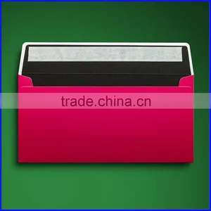 DL 110 x 220mm Peel&seal Wallet Dayglo Pink 300gsm With Black Paper Lining thumbnail-1