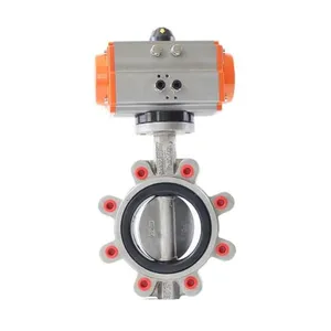 Manufacturer Direct Sales Pneumatic Butterfly Valve thumbnail-1