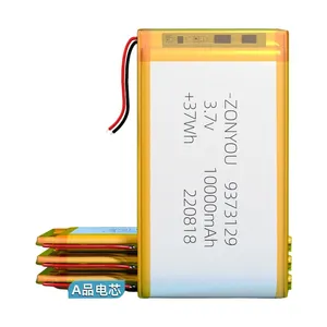 High Temperature Resistant 9373129 10000mAh Rechargeable Lithium Polymer Battery Cell 500 Cycle Life for Consumer Electronics thumbnail-3