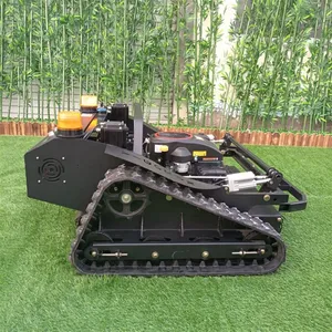 EPA Gasoline Powered Engine Brushless Walking Motor One-Button Start RC Tracked Slope Mower thumbnail-2