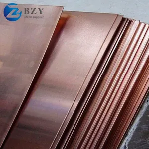 Pure 99.99% Electrolytic Copper Sheet OFC OFHC C10100 C10200 C10300 Oxygen-Free Copper Sheet Plate thumbnail-1