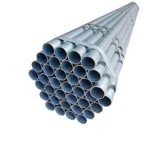 Hot Dip Galvanized Steel Pipe GI Tube 1/2 Inch To 8 Inch Galvanized Pipe for Fence Post Solar Bracket thumbnail-1