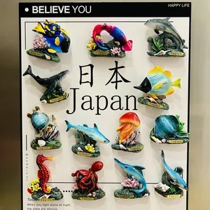 Wholesale Price Personalized Tourist Souvenirs Japan Kanagawa Enoshima Okinawa Tokyo Bay Hokkaido Resin 3D Custom Fridge Magnet Factory thumbnail-1