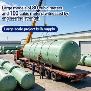 Anti-aging FRP Fiberglass Septic Tank Outdoor Long-term Buried Sewage Storage Tank thumbnail-1