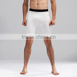 (OEM/ODM Factory)Mens Compression Base Layer Sports Under Wear Guard Tights Short Pants thumbnail-1