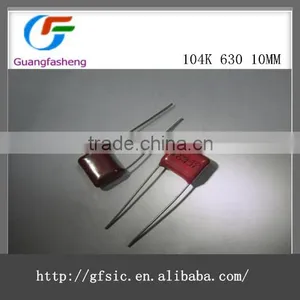 Mini Size Metallized Polypropylene Film Capacitors 104K 630V 10MM thumbnail-1