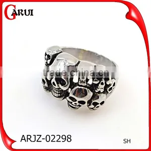 Gift Items Black Stone Ring Designs for Men Skull Rings for Men thumbnail-1