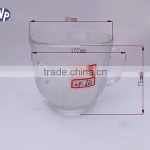 200ml Clear Glass Drinking Mugs With Handle thumbnail-2