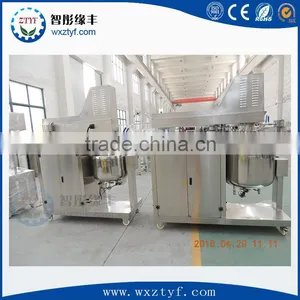 200L Cosmetics Stainless Steel Vacuum Emulsifying Mixer thumbnail-3