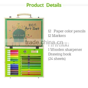 Eco Creative Natural Wooden Gift Box Rainbow Art Set thumbnail-5