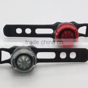 11cm Silicone Band 5 Color Option Transparent Shell Silicone Bicycle Light thumbnail-2
