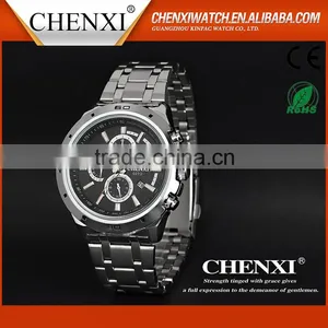 Calendar C027D Three Dial China Watch Manufacturer CHENXI Men Watch Factory Men Watch Wholesale Stainless Steel Watches Man thumbnail-3