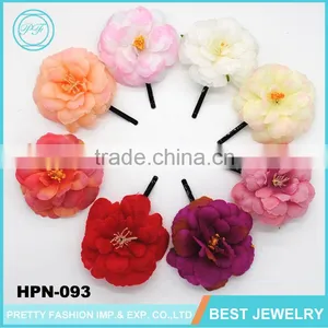 Jinhua Colorful Peony Fabric Flower Korean Hair Accessories thumbnail-1