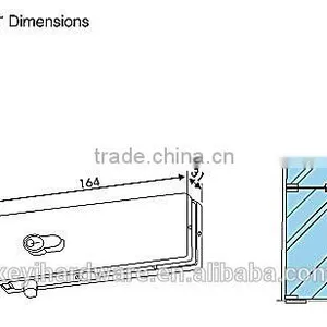 V-514 Top Patch Fitting Glass Clamp Lock for Glass Door thumbnail-2