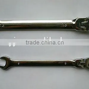 Handtool,27mm Mirror Polished , Flexible Ratchet Combination Spanner,spanner thumbnail-1