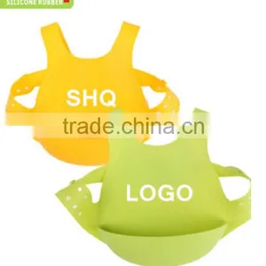 Customer Design Funny Soft Cute Waterproof Shq Silicone Baby Bib thumbnail-2